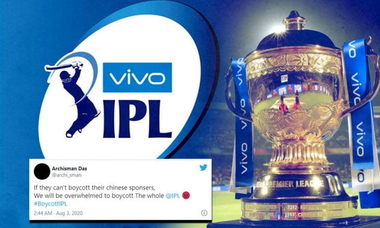 Indian Fans oppose Chinese Sponsor ‘Vivo’, #BoycottIPL trends on Twitter