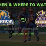 KK vs QG PSL 2021: When and Where to watch Karachi Kings vs Quetta Gladiators Live Streaming, Prediction, Date, Time and Squads Feb 20, 2021